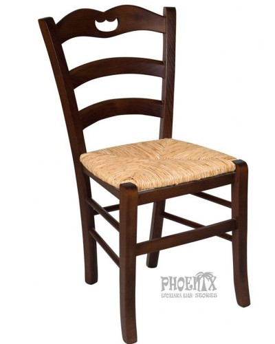 3506   Καρέκλα ξύλινη με ψάθα κλασική