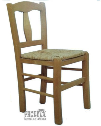 3506   Καρέκλα ξύλινη με ψάθα κλασική