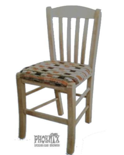 3523   Καρέκλα ξύλινη από οξυά με ψάθα.