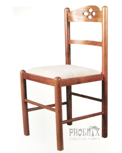 3532   Καρέκλα ξύλινη από οξυά με ψάθα.