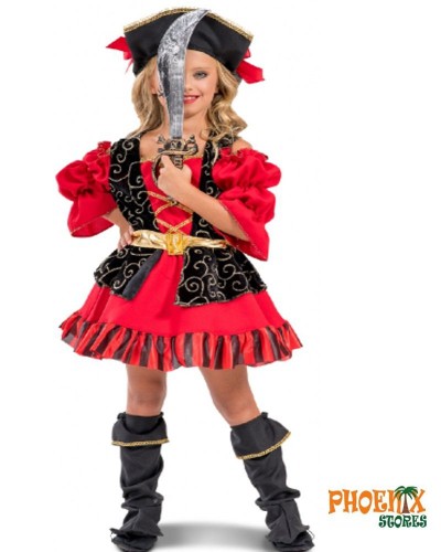 3892  Αποκριάτικη στολή Red Corsair