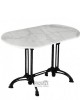 2480  Τραπέζι με μάρμαρο Φ 60εκ