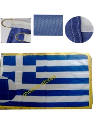1705 Ελληνική Σημαία με κρόσσια 2χ1,22 Μέτρα