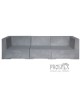 5185 3θέσιος καναπές Cement Grey