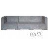 5185 3θέσιος καναπές Cement Grey