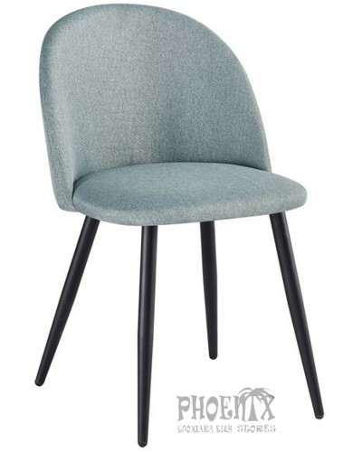 6056 Καρέκλα μεταλλική με ύφασμα 4 χρωμάτων
