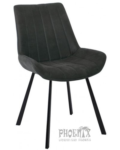 6070 Καρέκλα μεταλλική με ύφασμα σουέτ 3 χρωμάτων