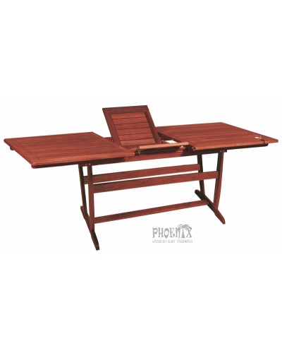 4392 Τραπέζι Επεκτεινόμενο 160(+80)x100 Ξύλινο Red Shorea