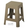 6814 Σκαμπό Rattan 36x36x45Yεκ.  3 χρωμάτων