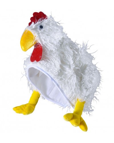 Αποκριάτικο καπέλο κοτόπουλο λούτρινο