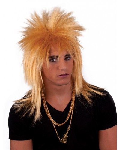 7085 Αποκριάτικη Περούκα Rock Punk Ξανθιά