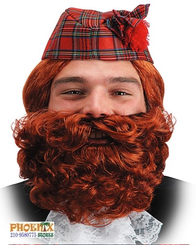 7247 Αποκριάτικο μουστάκι-μούσι με κοτσιδάκια