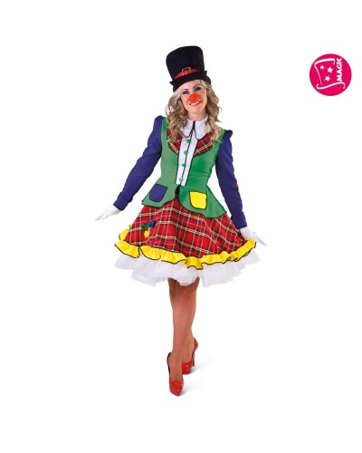 7283 Αποκριάτικη Στολή Κορίτσι Κλόουν Φόρεμα