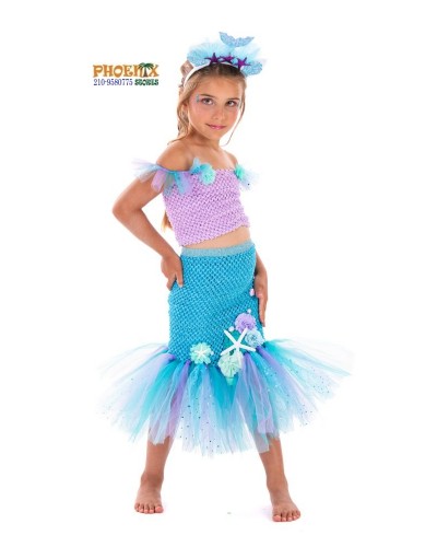 7385 Αποκριάτικη Παιδική Στολή Sparkling Mermaid