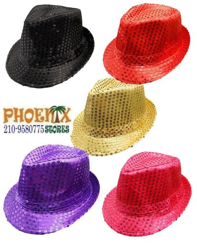 526 Αποκριάτικο καπέλο ντίσκο σε 5 χρώματα