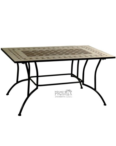 7516 Τραπέζι μεταλλικό 120χ80εκ