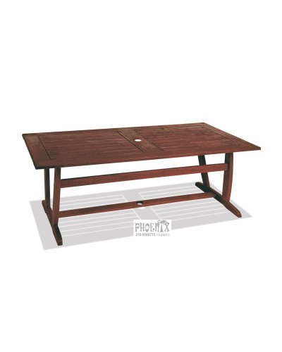 7554 Τραπέζι Παραλληλόγραμμο Από Ξύλο Kwilla Tuscon