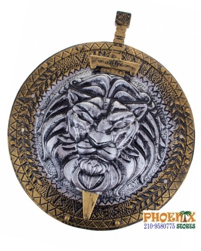 2282  Αποκριάτικη Ασπίδα 47εκ με σπαθί