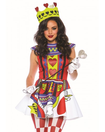 7443 Αποκριάτικη Στολή Card Queen Dress