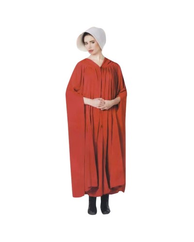 7888 Αποκριάτικη Στολή Καλόγρια Κόκκινη με Άσπρο Καπέλο