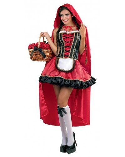 8001 Αποκριάτικη Στολή Κοκκινοσκουφίτσα (Deluxe)