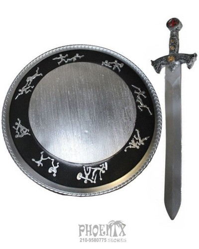 2301   Αποκριάτικη Aσπίδα με σπαθί