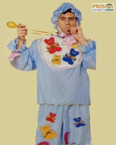 7303 Αποκριάτικη Στολή Παχουλό Μωρό Ροζ