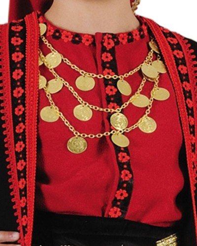 2437  Παραδοσιακό κολιέ με φλουριά