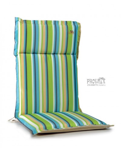 8052 Μαξιλάρι Κήπου Ριγέ Με Ψηλή Πλάτη