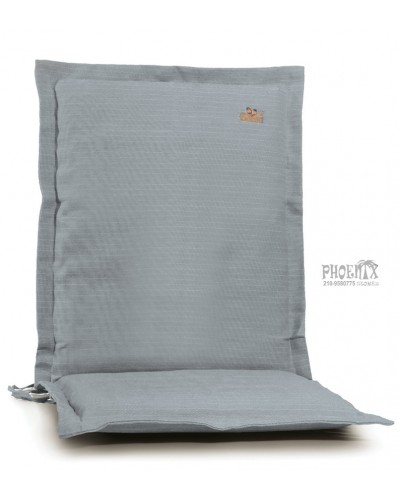 8066 Μαξιλάρι Κήπου Γκρι Με Χαμηλή Πλάτη