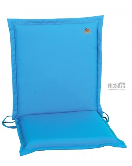 8086 Μαξιλάρι Κήπου Γαλάζιο Με Χαμηλή Πλάτη