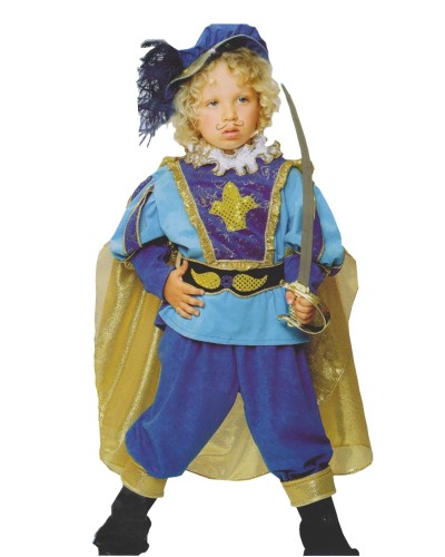 491 Αποκριάτικη στολή γαλάζιος πρίγκιπας για αγόρια