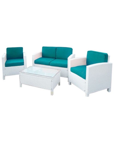 2457   Σαλόνι wicker αλουμινίου BELMAR Set 6