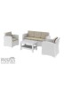 2539  Σαλόνι wicker πολυπροπυλένιο λευκό