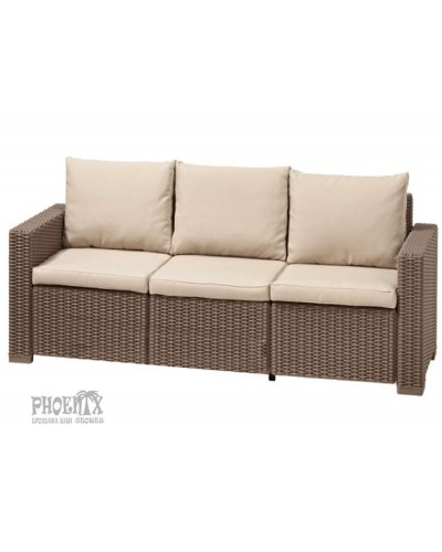 2632 Kαναπές πολυπροπυλένιο 3θέσιος. Λευκό