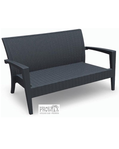 2639 Kαναπές γωνια πολυπροπυλένιο .Ανθρακί